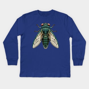 Cicada 2024 Reemergence Kids Long Sleeve T-Shirt